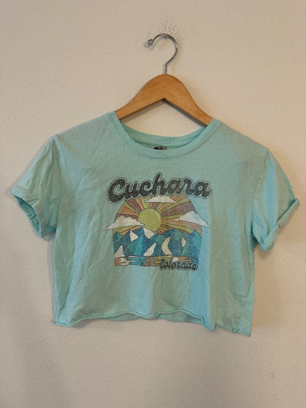 Cuchara Colorado Retro Mountain Graphic T-Shirt Women's XS